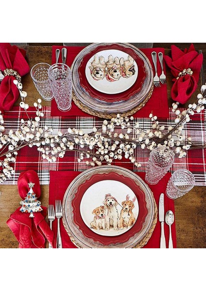 Düğün, Şükran Günü, Aile Toplantıları, Doğum Günü Partisi Için 8'li Noel Ağacı Peçete Halkası Seti (Gümüş) (Yurt Dışından) fırsatları