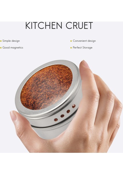 10 Adet/takım Şeffaf Kapaklı Manyetik Paslanmaz Çelik Baharat Kavanozu Sos Biber Baharat Saklama Kabı Mutfak Ev Eşyaları (Yurt Dışından) indirimleri