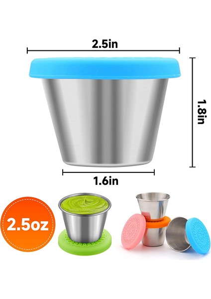 10 Adet Salata Sosu Kapları, Kapaklı Yeniden Kullanılabilir Küçük Sos Kapları, Paslanmaz Çelik Sos Kapları (Yurt Dışından) fiyatları