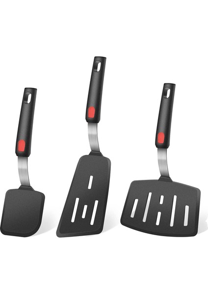 Silikon Spatula, Çevirici, 600F Isıya Dayanıklı, Yumurta, Burger, Krep, Krep ve Daha Fazlasını Çevirmek Için Mükemmel (3'lü Paket) (Yurt Dışından)