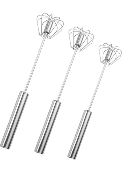 Bas ve Döndür Yarı Otomatik Yumurta Çırpıcı Ev Tipi Manuel Paslanmaz Çelik Yumurta Çırpıcı (Yurt Dışından)