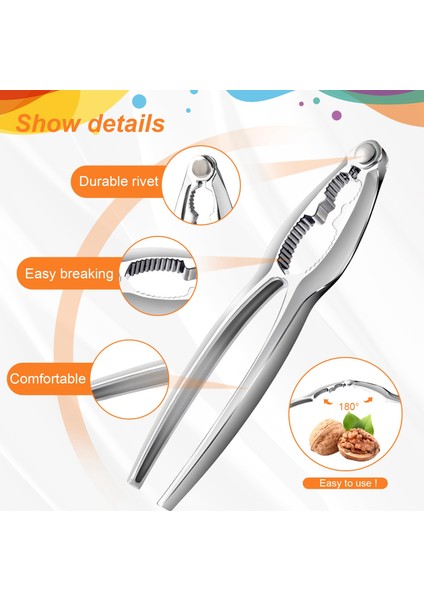 Deniz Ürünleri Kırıcı Aletleri Fındık Kırıcı Seti, Yengeç Fındık Istakoz Açacağı Kabuklu Deniz Ürünleri Istakoz Bacak Soyucu Mutfak Kitleri 9'lu Paket (Yurt Dışından) indirimleri