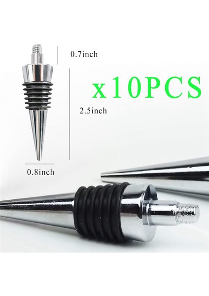 10 Adet Iplikli Şarap Şişesi Metal Tıpa Seti, Düğün Şarap Partisi Için Boş Şişe Tıpa Hediyeleri (Yurt Dışından) fiyatları