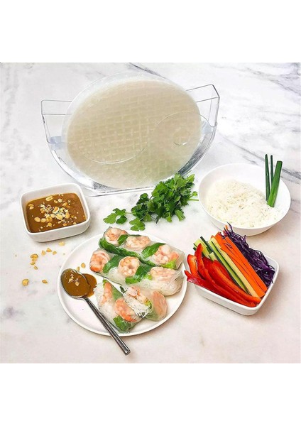 Pirinç Kağıdı Ambalaj Kabı Çin Böreği Su Kabı Pirinç Kağıdı Tutucu Vietnam Pasta Kutusu Mutfak Aletleri (Yurt Dışından)