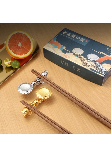 Çubuk Tutucu Alaşımlı Retro Ejderha Çubuk Rafı Bıçak Kaşık Çatal Standı Çubuk Desteği, Altın ve Gümüş 4 Adet (Yurt Dışından) fiyatları