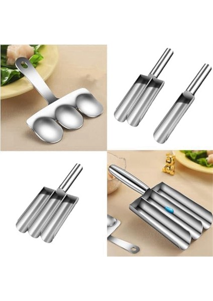 Köfte Kepçe Makinesi, Köfte Şeklinde Top Makinesi, Paslanmaz Çelik Mutfak Manuel Köfte Makinesi, Yapışmaz Köfte Makinesi (Yurt Dışından) modelleri