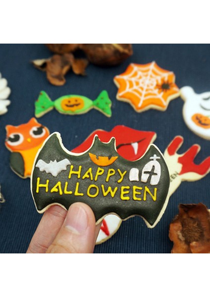 10 Adet Cadılar Bayramı Yarasa Balkabağı Hayalet Paslanmaz Çelik Kurabiye Kesici Kek Dekorasyon Fondan Bisküvi Kalıbı Pişirme Aracı (Yurt Dışından) fiyatları