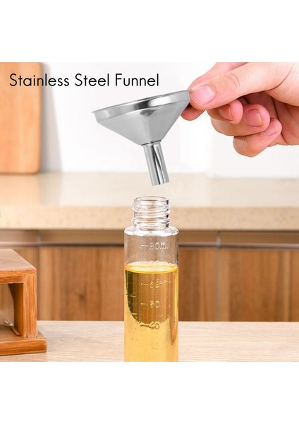 Mutfak Kullanımı Için 3'lü Paslanmaz Çelik Huni Seti Dolum Şişeleri, Içki Şişeleri, Küçük Baharatlar, Yemeklik Tozlar, Su (Yurt Dışından) modelleri