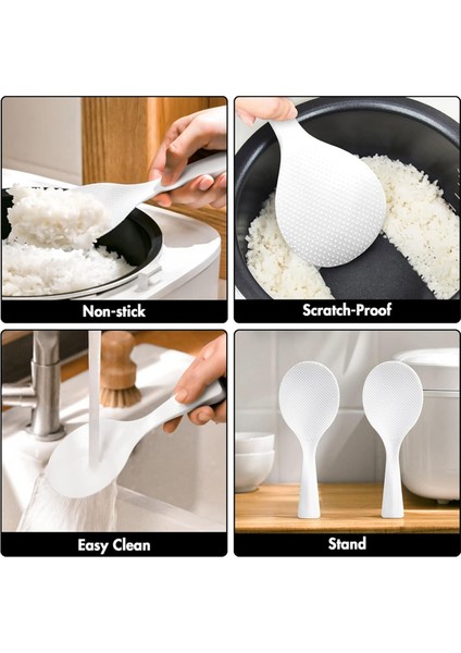 Pirinç Küreği, Yapışmaz Ayaklı Pirinç Kaşığı Spatula, Isıya Dayanıklı Pirinç Pişirici Kaşığı (Yurt Dışından) modelleri