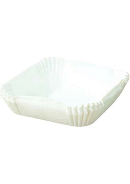 Air Fryer Pişirme Kağıdı 20 Cm, 50 Adet Air Fryer Pişirme Kağıdı Suya ve Yağa Dayanıklı Beyaz (Yurt Dışından)