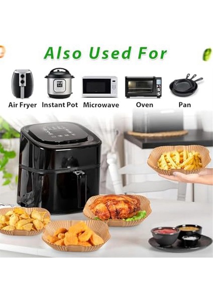 Air Fryer Pişirme Kağıdı 20 Cm, 50 Adet Air Fryer Pişirme Kağıdı Suya ve Yağa Dayanıklı Beyaz (Yurt Dışından) indirimleri