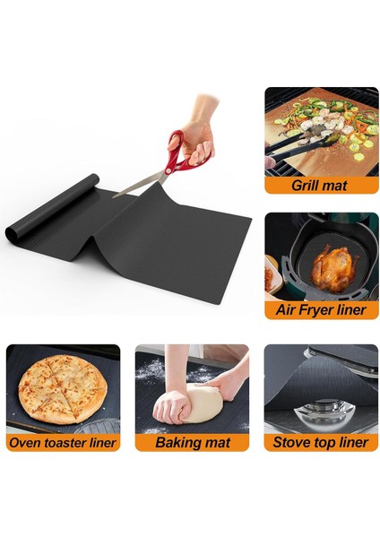 78 Inç Rulo Büyük Bakır Fırın Kaplamaları Fırın Tabanı Için Bpa ve Pfoa Içermeyen, Kalın Ağır Hizmet Tipi Yapışmaz Fırın Paspasları Siyah (Yurt Dışından) indirimleri