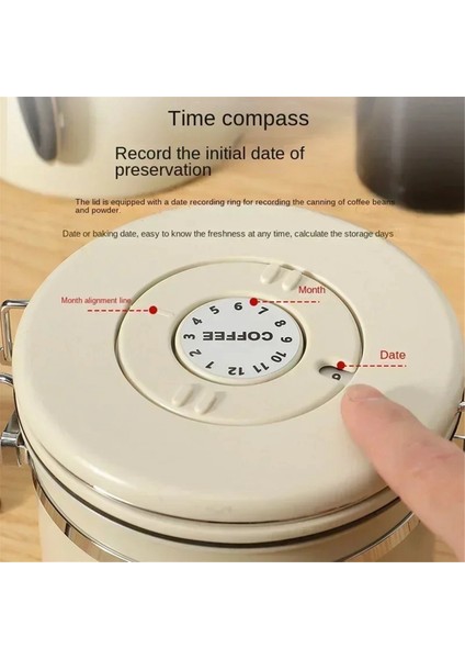 Kahve Çekirdeği Hava Geçirmez Mutfak Gıda Saklama Düzenleyici Kap Kutusu Gıda Sınıfı Ambalaj Depolama Taze Nefes Alan Kutular, B (Yurt Dışından) fiyatları