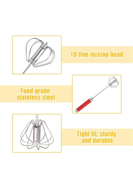 Bas ve Döndür Yarı Otomatik Yumurta Çırpıcı Ev Tipi Manuel Paslanmaz Çelik Yumurta Çırpıcı (Yurt Dışından) indirimleri