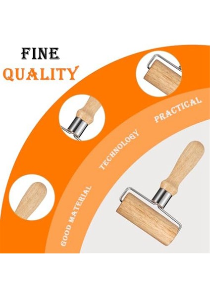 3'lü Ahşap Oklava, Plastik Hamur Kazıyıcılı Oklava, Elle Hamur Açmaya, Pizzaya, Tatlılara Uygun (Yurt Dışından) fırsatları