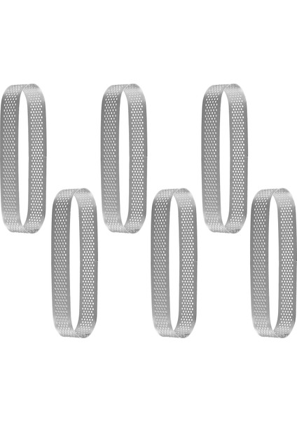 Adet Oval Tart Halkası Paslanmaz Çelik Delikli Kalıp Mus Halkası Fransız Tatlı Pasta Süsleme Mus Kalıbı Pişirme Gereçleri (Yurt Dışından) modelleri