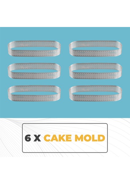 Adet Oval Tart Halkası Paslanmaz Çelik Delikli Kalıp Mus Halkası Fransız Tatlı Pasta Süsleme Mus Kalıbı Pişirme Gereçleri (Yurt Dışından) indirimleri