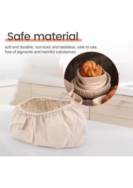 Adet Oval Şekilli Ekmek Mayalama Sepeti Kılıfı Doğal Rattan Pişirme Hamuru Ekşi Maya Mayalama Sepeti Kumaş Astarı (Yurt Dışından) indirimleri