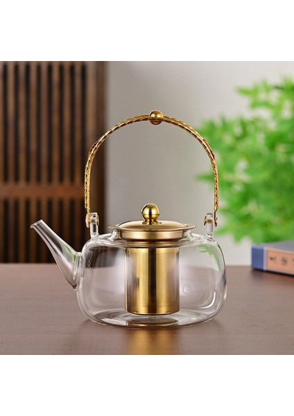 Kalınlaştırılmış Cam Çaydanlık Şeffaf Çaydanlık Filtreli Çaydanlık Ev Isıya Dayanıklı Çiçek Çaydanlığı Altın (Yurt Dışından) modelleri