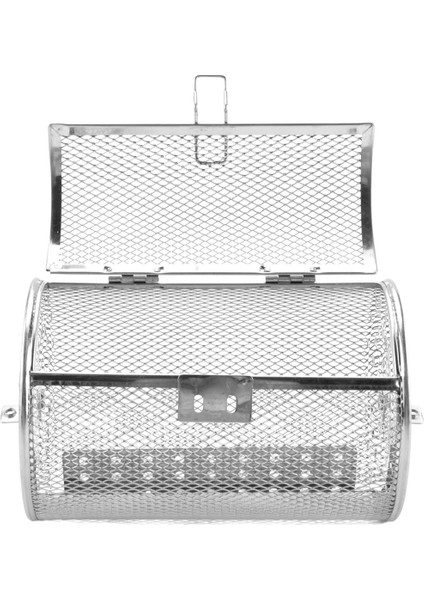 Paslanmaz Çelik Izgara Kızartma Tamburu Fırın Sepeti Pişirme Kapları Fırın Kızartma Pişirme Döner Kuruyemiş Sepeti Barbekü Izgara Pişirme Aleti A (Yurt Dışından) modelleri