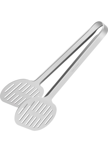 Paslanmaz Çelik Mutfak Maşası Çift Spatula Ekmek ve Burger Maşası Yemek Pişirmek Için - Barbekü Kelepçesi Büfe Pensesi (Yurt Dışından)