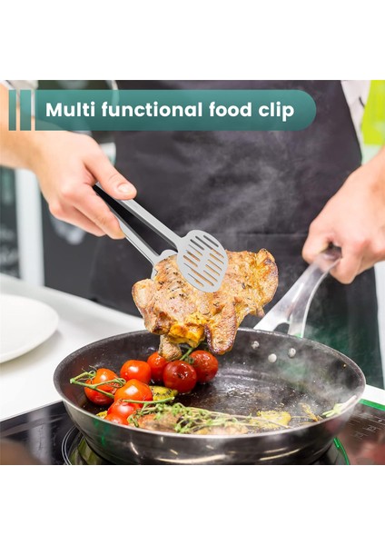 Paslanmaz Çelik Mutfak Maşası Çift Spatula Ekmek ve Burger Maşası Yemek Pişirmek Için - Barbekü Kelepçesi Büfe Pensesi (Yurt Dışından) fırsatları
