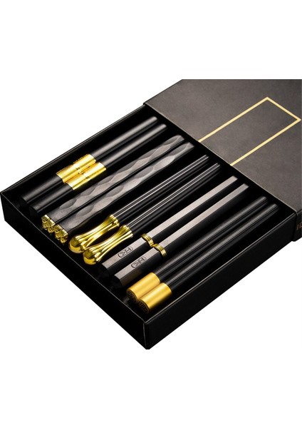 Çift Yemek Çubuğu Yeniden Kullanılabilir Yemek Çubukları Bulaşık Makinesinde Yıkanabilir Gıda Sınıfı Yemek Çubukları Kaymaz Kullanımı Kolay (Yurt Dışından)