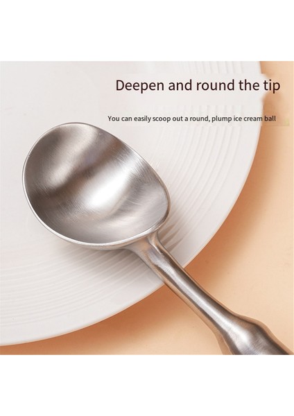 304 Paslanmaz Çelik Dondurma Kepçesi Otomatik Dondurma Kepçesi Kavun Topu Meyve Kepçesi Karpuz Kepçesi (Yurt Dışından) indirimleri