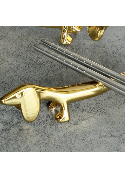 Dachshund Yemek Çubuğu Tutucusu Otel Restoran Yemek Masası Dekorasyonu Için Yemek Çubuğu Standı Sofra Takımı (Yurt Dışından) modelleri