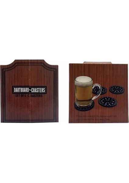 Dart Tahtası Bardak Altlıkları Ev, Mutfak, Ofis, Düğün, Parti Için Benzersiz 4'lü Set, Komik, Havalı Kaymaz Bira Altlığı (Yurt Dışından) modelleri