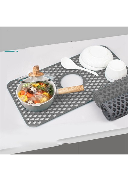 Mutfak Kesik Lavabo Matı Kaymaz Lavabo Matı Mutfak Lavabosu Için Silikon Lavabo Koruyucu Isıya Dayanıklı Mutfak Lavabo Matı (Yurt Dışından) indirimleri