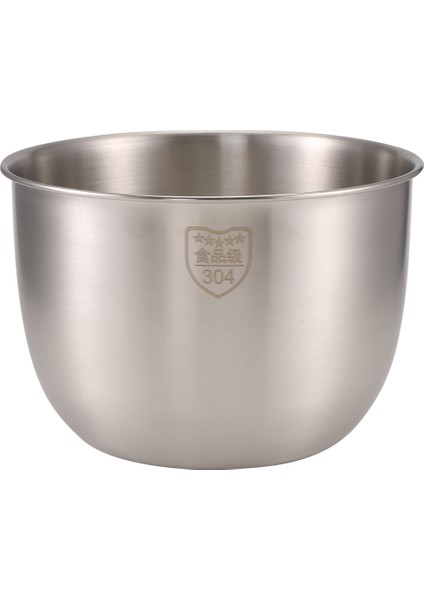 Mutfak Paslanmaz Çelik 304 Karıştırma Kabı Derin Tasarım Pişirme Pişirme Kek Ekmek Salata Mutfak Mikser Kabı, 3600ML (Yurt Dışından)