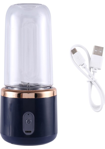 Taşınabilir Mini Blender, Meyve Suyu Blenderi, Meyve Suyu Smoothie Bardağıyla USB Kişisel Mikser, 400 ml Taşınabilir Blender Shake (Yurt Dışından)