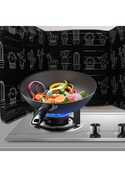 Adet Mutfak Yağı Alüminyum Folyo Yalıtım Bloğu Yağ Sıçrama Tahtası Pişirme Sıcak Bölücü Teneke Folyo Levha Alüminyum Folyo Siyah (Yurt Dışından) fırsatları