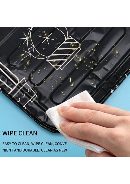 Adet Mutfak Yağı Alüminyum Folyo Yalıtım Bloğu Yağ Sıçrama Tahtası Pişirme Sıcak Bölücü Teneke Folyo Levha Alüminyum Folyo Siyah (Yurt Dışından) indirimleri