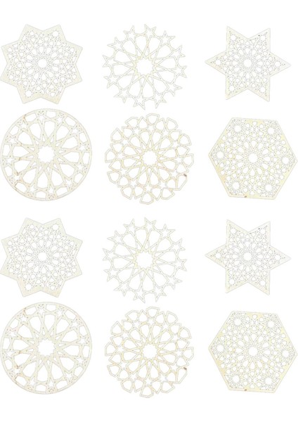 12 Adet Ahşap Bardak Altlığı, Içecek Kupa Altlığı, Istife Edilebilir Kahve Kupası Amerikan Servis Altlıkları, Içi Boş Bardak Altlıkları, Masa Üstü Koruma Aksesuarları (Yurt Dışından) indirimleri