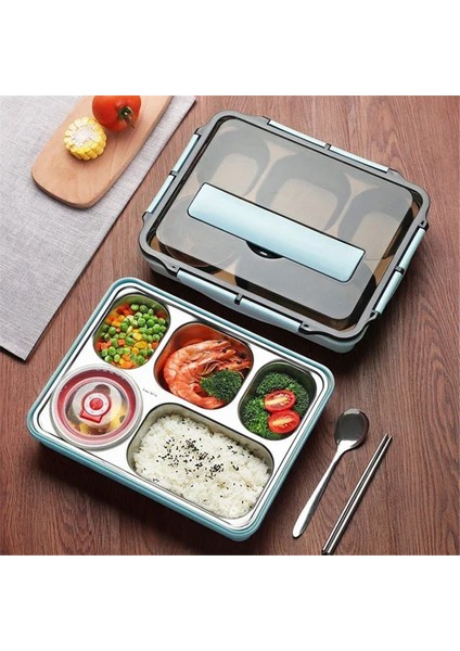 Paslanmaz Çelik Yalıtımlı Öğle Yemeği Kutusu Çok Katmanlı Çok Izgaralı Sofra Takımı Öğrenci Okul Yetişkin Öğle Yemeği Kutusu (Yurt Dışından) modelleri