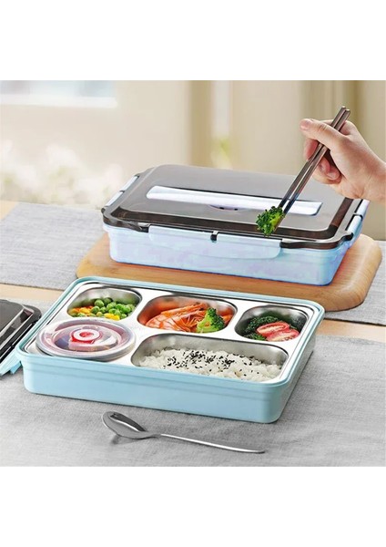 Paslanmaz Çelik Yalıtımlı Öğle Yemeği Kutusu Çok Katmanlı Çok Izgaralı Sofra Takımı Öğrenci Okul Yetişkin Öğle Yemeği Kutusu (Yurt Dışından) indirimleri