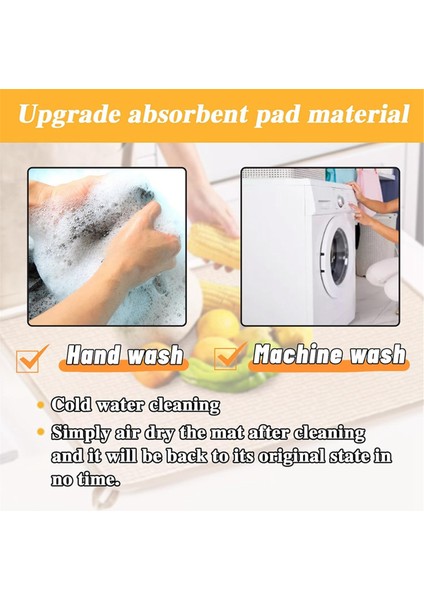 Paket Xxl Büyük Mikrofiber Bulaşık Kurutma Matı, 24X17,7 Inç Emici Bulaşık Süzgeci Mutfak Tezgahı, Bulaşık Kurutma Pedi (Yurt Dışından) fırsatları