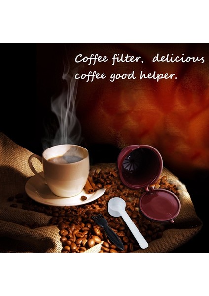 Dolce Gusto Plastik Doldurulabilir Kahve Kapsülü Kaşık Fırçalı 4 Adet 200 Kez Yeniden Kullanılabilir Dolce Gusto Için Nescafe ile Uyumlu (Yurt Dışından) modelleri