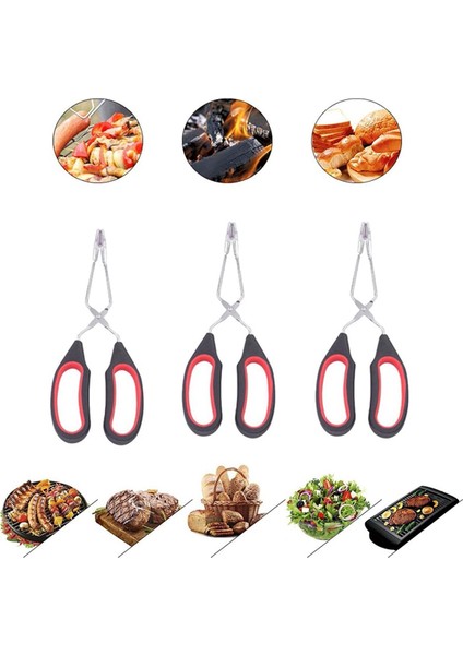 Rahat Saplı Makas Pensesi Ekstra Uzun Paslanmaz Çelik Makas Pensesi Barbekü Pişirmek Için (Yurt Dışından) indirimleri