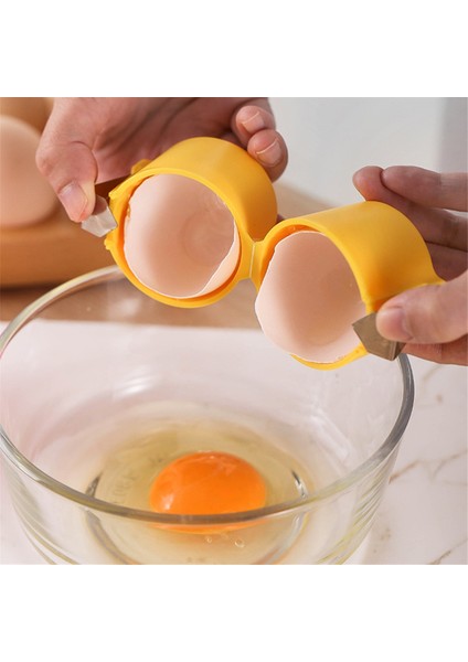12 Adet Yumurta Kabuğu Açacağı Yumurta Kırma Aleti Çiğ Yumurtalar Için Elde Taşınabilir Yumurta Kırıcı Çok Fonksiyonlu Yumurta Kesici Yumurta Kırıcı (Yurt Dışından)