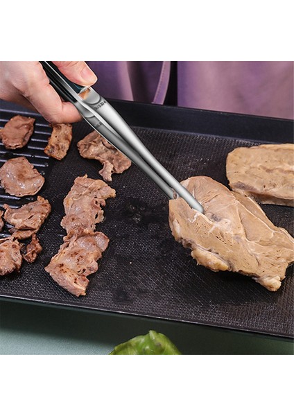 Paslanmaz Çelik Barbekü Klipsi Et Pişirme Gereçleri Mutfak Maşası Kamp Barbekü Salata Pişirme Aksesuarları, Gösterildiği Gibi (Yurt Dışından) indirimleri