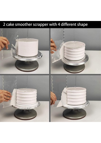 Akrilik Yuvarlak Pasta Diski Seti, Akrilik Pasta Diski Seti, Tarak Kazıyıcılar, Dübel Çubukları, Krema Kazıyıcı, Akrilik Kazıyıcı Düzleştirici (Yurt Dışından) fırsatları