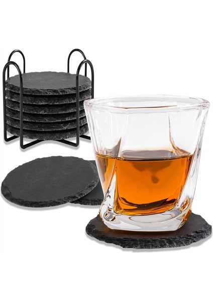 Taş Bardak Altlığı 10 cm Yuvarlak Cam Bardak Altlığı, Içecekler, Kupalar, Barlar ve Bardaklar Için Uygun, Pratik Standlı (Yurt Dışından) modelleri