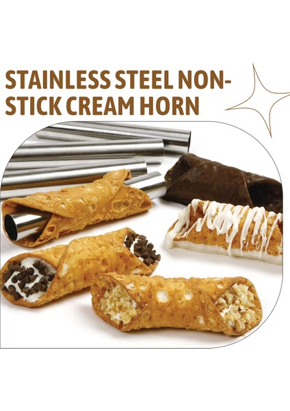 19 Adet Cannoli Tüp Kalıp Seti Paslanmaz Çelik Yapışmaz Krem Boynuz Danimarka Pastası Kalıbı Kabuklu Krem Rulo Için (Yurt Dışından) fırsatları