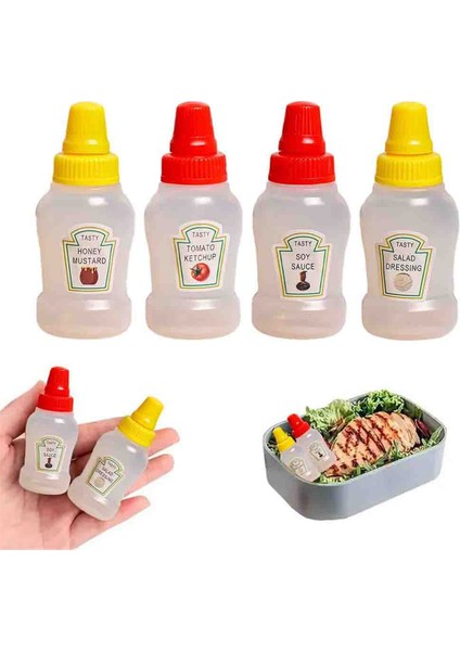 Bento Kutusu Aksesuarları Için Mini Ketçap Şişeleri, Mini Sos Şişeleri, Plastik Şişeler ve Kaplar, Boş Ketçap (Yurt Dışından) fırsatları