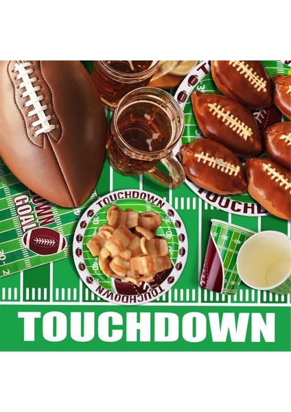 101 Parça Futbol Temalı Sofra Takımı Futbol Partisi Seti Futbol Maçı Veya Doğum Günü Partisi Için Mükemmel (Yurt Dışından) fiyatları