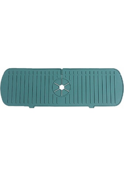 Mutfak Silikon Drenaj Pedi Banyo Musluğu Damlama Matı Lavabo Lavabo Sıçrama Geçirmez Drenaj Pedi Masa Yeşil M (Yurt Dışından)