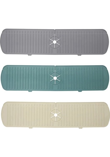 Mutfak Silikon Drenaj Pedi Banyo Musluğu Damlama Matı Lavabo Lavabo Sıçrama Geçirmez Drenaj Pedi Masa Yeşil M (Yurt Dışından) fiyatları